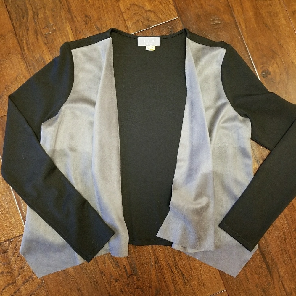 Ultra suede cardigan